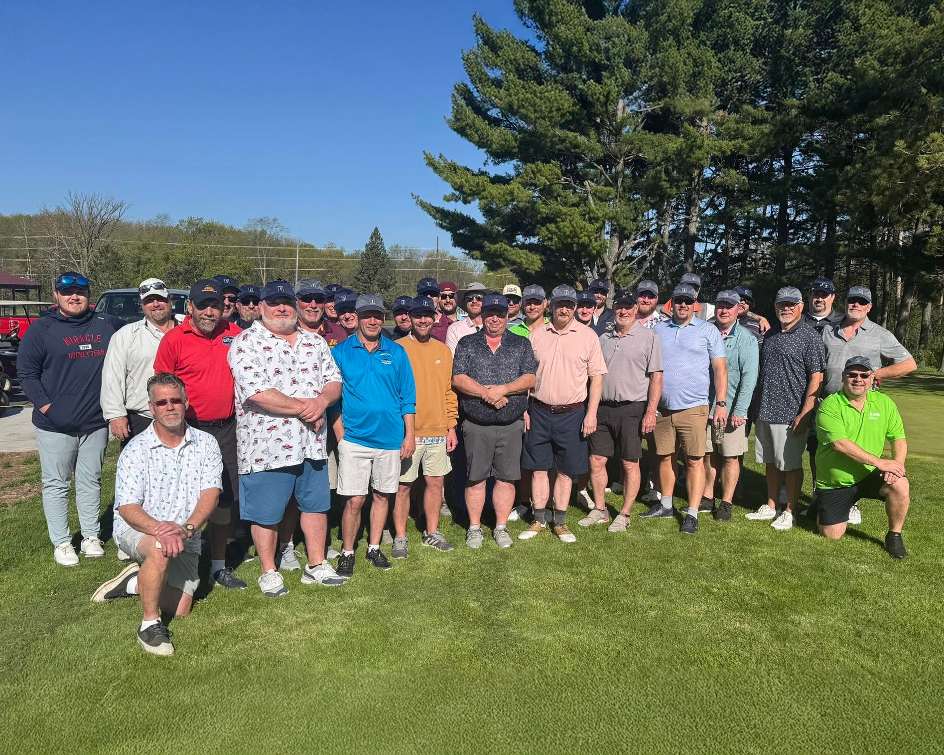 Ryder Cup group at Frederic Golf Course