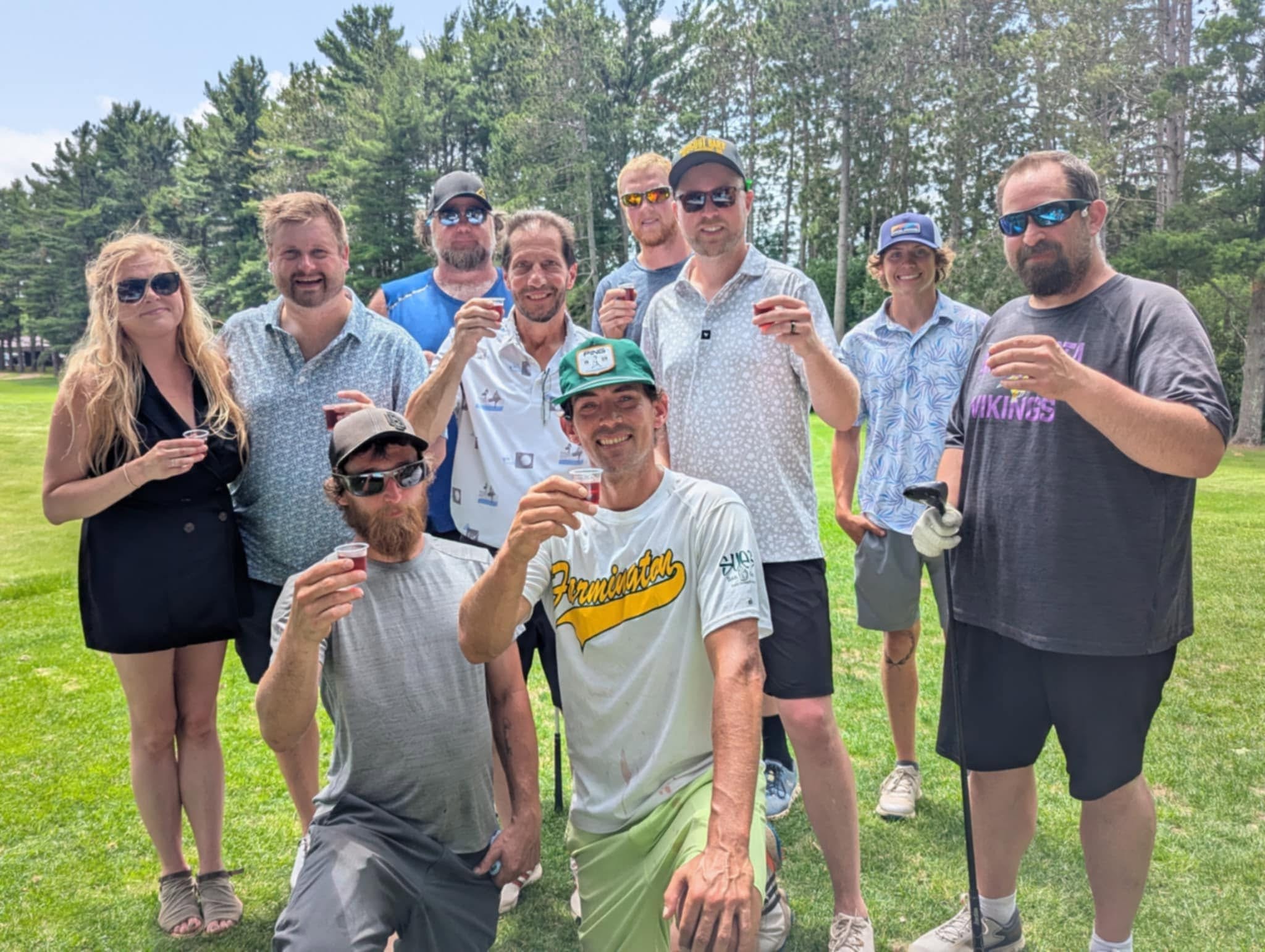 Donny Potting group at Frederic Golf Course